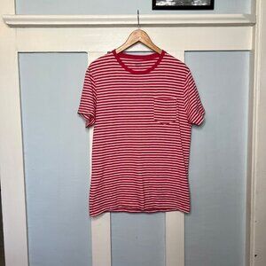 J. Crew Red & White Stripe T-Shirt
